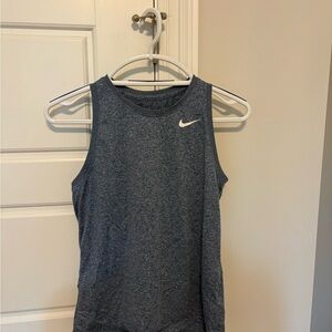 Nike Women's Heathered Blue Tank Top